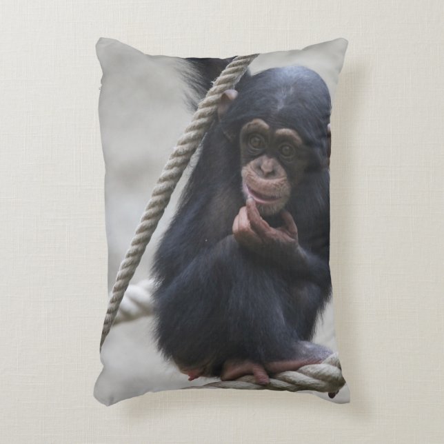 Chimpansee 030 accent kussen (Voorkant(Verticaal))