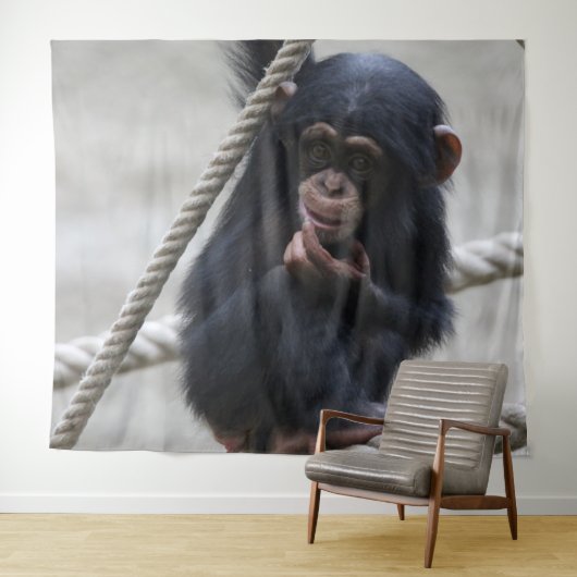 Chimpansee 030 wandkleed (In Situ (horizontaal))