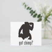 Chimpansee Briefkaart (Staand voorkant)