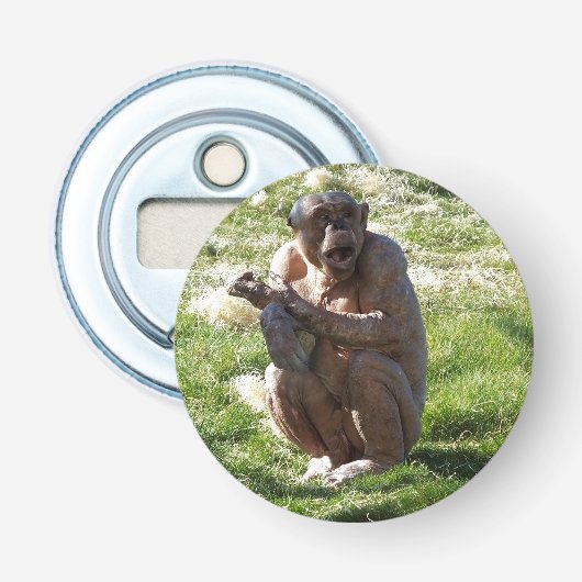 CHIMPANSEE BUTTON FLESOPENER (Voorkant)