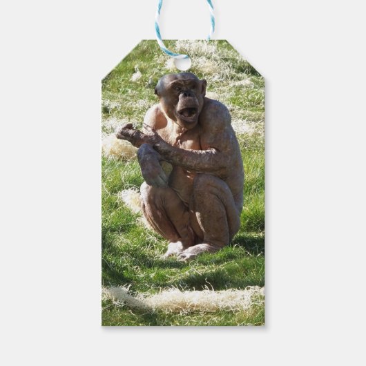 CHIMPANSEE CADEAULABEL (Voorkant)