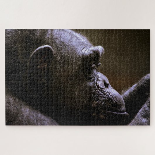 Chimpansee Head close Legpuzzel (Horizontaal)