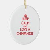 Chimpansee Keramisch Ornament (Rechts)