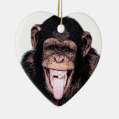 Chimpansee Keramisch Ornament (Rechts)