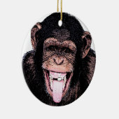 Chimpansee Keramisch Ornament (Rechts)