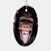Chimpansee Keramisch Ornament (Rechts)