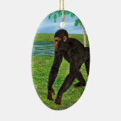 Chimpansee Keramisch Ornament (Rechts)