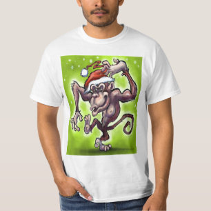 Chimpansee Kerstmis T-shirt