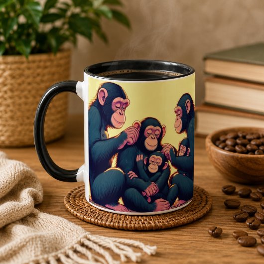 Chimpansee koffiemok mok