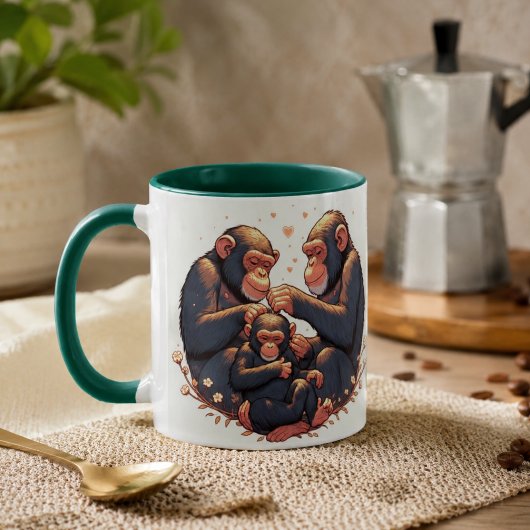 Chimpansee koffiemok mok