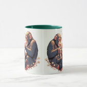 Chimpansee koffiemok mok (Midden)
