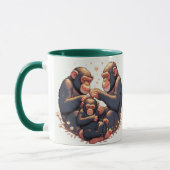 Chimpansee koffiemok mok (Links)