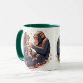 Chimpansee koffiemok mok (Voorkant links)