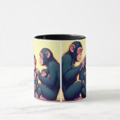 Chimpansee koffiemok mok (Midden)