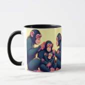 Chimpansee koffiemok mok (Links)