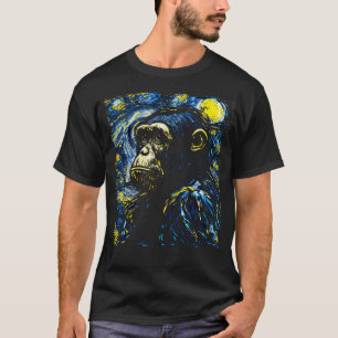 Chimpansee Lover Gift Art T-shirt