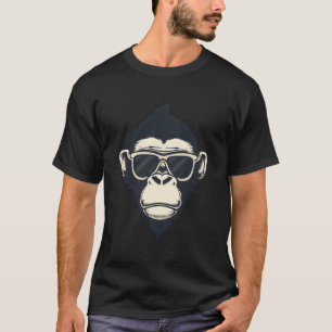 Chimpansee met zonnebril Stijlvolle Primaat T-shirt