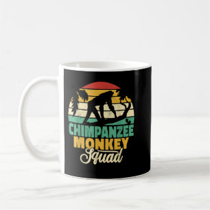Chimpansee monkey squad chimpansee apen mannen Pr Koffiemok