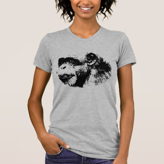 Chimpansee Pop Art T-shirt (Voorkant)