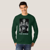 Chimpansee Selfie UFO Fun Quirky Gift T-shirt (Voorkant volledig)