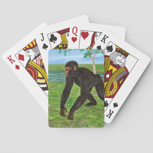 Chimpansee Speelkaarten (Achterkant)
