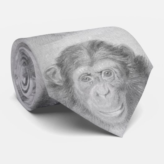Chimpansee Stropdas (Opgerold)