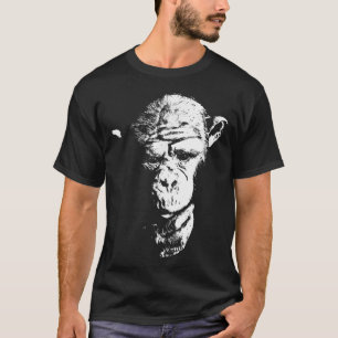 Chimpansee Thinking Monkey Ape Cool Chimp T-shirt