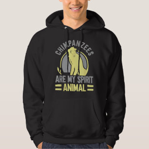 Chimpansees zijn mijn geest dieren chimpansee aap hoodie
