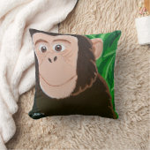 Chimpanzé coussin 16 x 16 carré (Couverture)