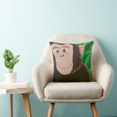Chimpanzé coussin 16 x 16 carré (Chaise)