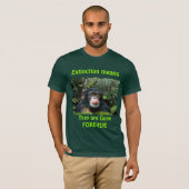 Chimpanzé & Rainforest Art EXTINCTION T-shirt (Devant entier)