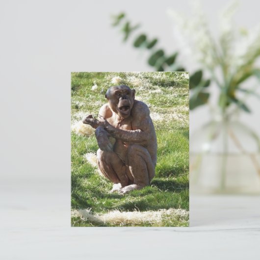 CHIMPANZEE BRIEFKAART (Staand voorkant)