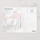 Chimpanzee Chef Briefkaart (Achterkant)