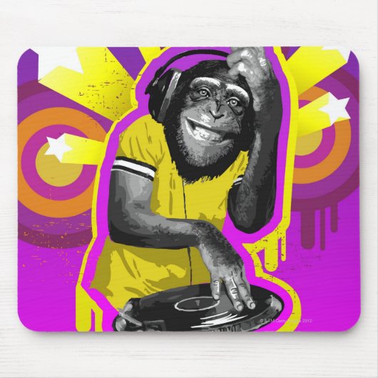 Chimpanzee DJ Muismat (Voorkant)