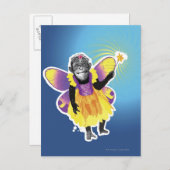 Chimpanzee Fairy Briefkaart (Voorkant / Achterkant)