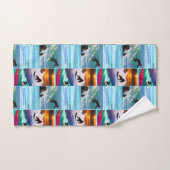 Chimpanzees Surfing Photo Collage, Handhanddoek Handdoek (Handdoek)