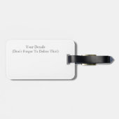 CHIMPANZES BAGAGELABEL (Achterkant horizontaal)