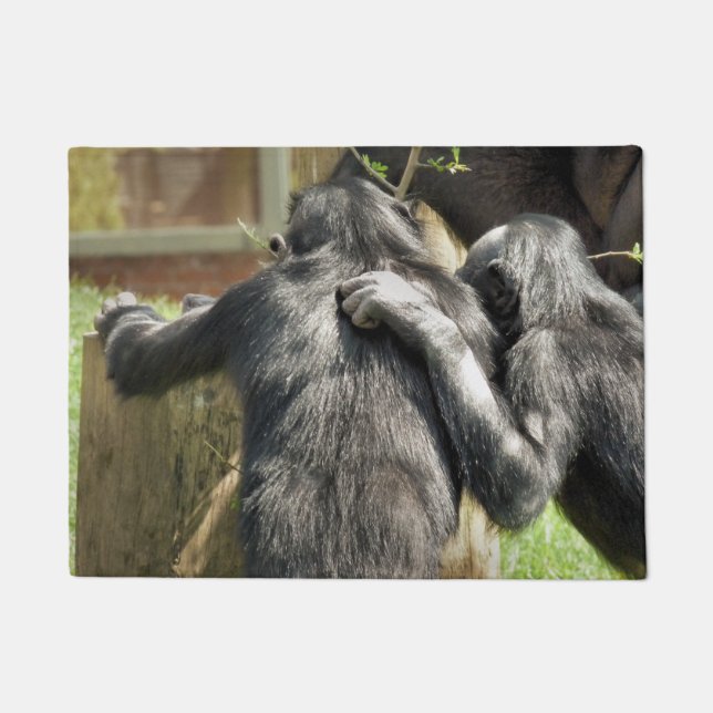 CHIMPANZES DEURMAT (Voorkant)