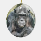CHIMPANZES KERAMISCH ORNAMENT (Links)