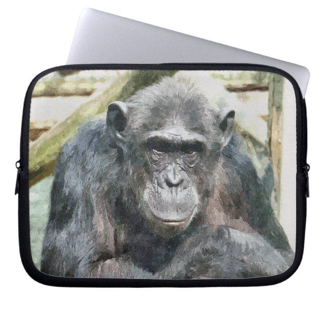 CHIMPANZES LAPTOP SLEEVE (Voorkant)