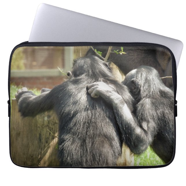 CHIMPANZES LAPTOP SLEEVE (Voorkant)