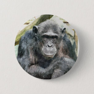 CHIMPANZES RONDE BUTTON 5,7 CM