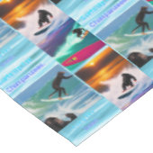 Chimpanzés Surf Photo Collage, Nappe (Angle)