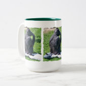 CHIMPANZES TWEEKLEURIGE KOFFIEMOK (Voorkant links)