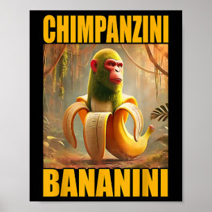 Chimpanzini Bananini Italian Brainrot Meme Boys, G Poster