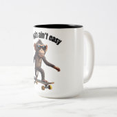 Chimpin ain't easy funny monkey coffee mug (Devant droit)