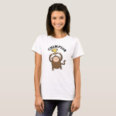 Chimpion Funny Champion Chimpanzee Pun T-shirt (Voorkant volledig)