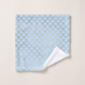 Chimy Gold Scallop Soft Blue (Gant de toilette)
