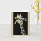 "Chin Up" - Carte Giraffe (Fleur jaune)