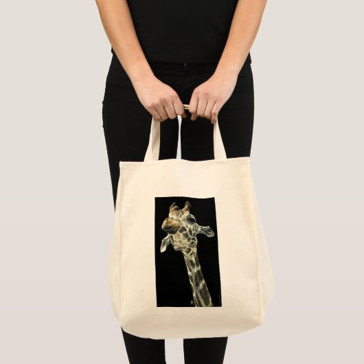 "Chin Up" — Giraffe Canvas tas (Voorkant (product))